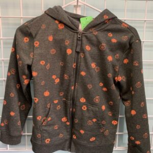 Size 10/12 - Grey/Orange Pumpkin Sweatshirt