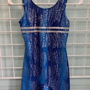 Size 10/12 - Blue/Silver Gymnastics Leotard