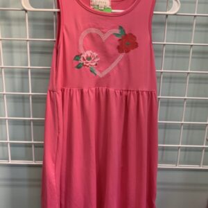 Size 12 - Pink Heart Flower Dress
