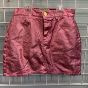 Size 12 - Pink High Rise Jean Skirt