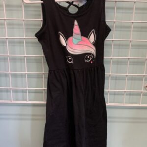 Size 14/16 -  Black Unicorn Dress