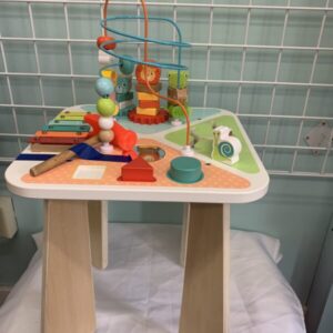 Toy: Wooden Fat Brain Toy Play Table (Missing 1 Square)