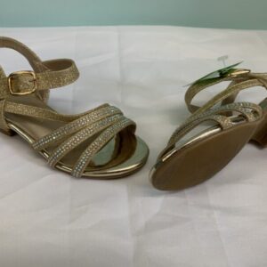 Sandal - 10 Toddler, Gold Sparkle Heel