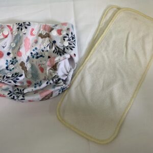 Cloth Diaper: Alva Baby Grow with Me Pocket in White Berries