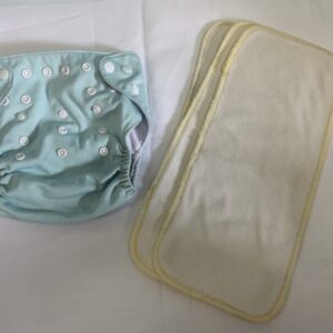 Cloth Diaper: Alva Baby Grow with Me Pocket in Blue