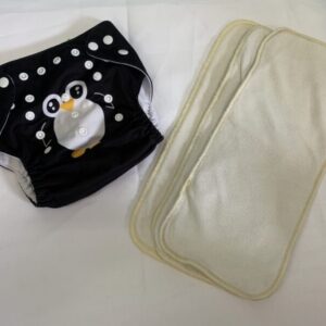 Cloth Diaper: Alva Baby Grow with Me Pocket in Penguin
