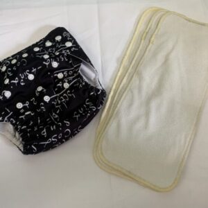 Cloth Diaper: Alva Baby Grow with Me Pocket in Writing