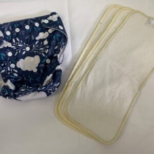 Cloth Diaper: Alva Baby Grow with Me Pocket in Clouds & Leaves