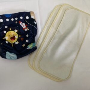 Cloth Diaper: Alva Baby Grow with Me Pocket in Planets