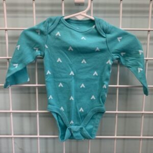 Size 00/03 Month - Blue Arrow Onesie