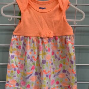 Size 03/06 Month - Orange/White Floral Dress
