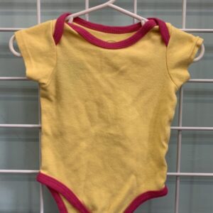 Size 03/06 Month - Yellow/Pink Onesie