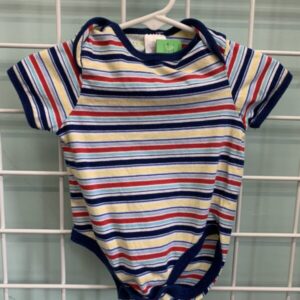 Size 06 Month - Blue Stripe Onesie