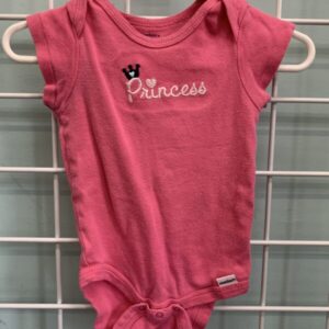 Size 06/09 Month - Pink Princess Onesie