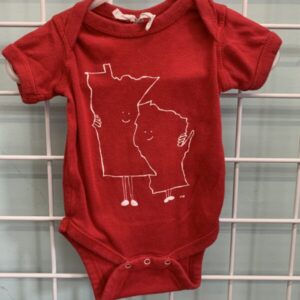 Size 06 Month - Red WI MN Onesie