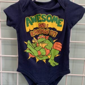 Size 06/09 Month - Blue Ninja Turtles Onesie