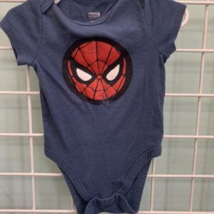 Size 12 Month - Blue Spider Man Onesie