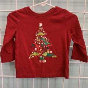 Size 12 Month - Red Christmas Tree Shirt