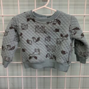 Size 12 Month - Blue Animal Sweatshirt