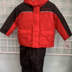 Size 12 Month - Red/Black Weatherproof Snow Set