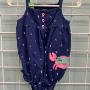 Size 18 Month - Blue Crab Romper