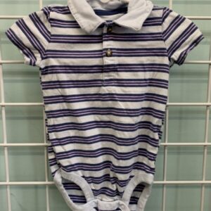 Size 18 Month -  Blue/Purple Stripe Onesie