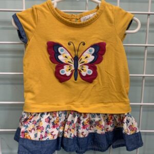Size 18 Month - Yellow Butterfly Dress