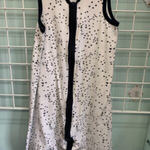 Size 18/24 Month - White/Blue Star Burts Bee's Sleep Sack