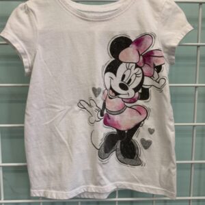 Size 3T - White Minnie Mouse Shirt