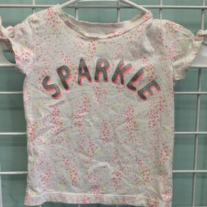 Size 4T - White Sparkle Shirt