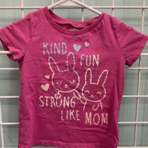 Size 4T - Pink Strong Like Mom Shirt