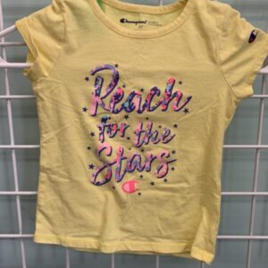 Size 4T - Yellow Reach for the Stars Shirt