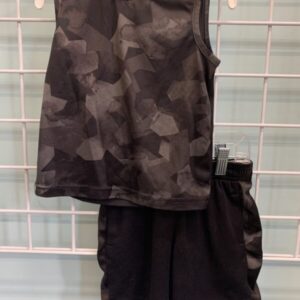 Size 3T - Black/Grey Short Set