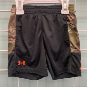 Size 3T - Black/Green Under Armour Short