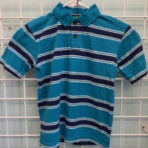 Size 7/8 - Blue Stripe Polo Shirt