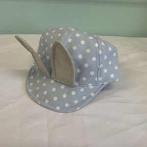 Hat - Infant 06/18 Month, Blue/White Bunny
