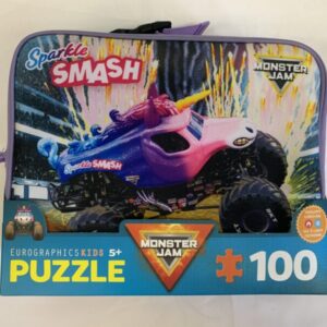Puzzle: 100 Piece Monster Jam Sparkle Smash (New)