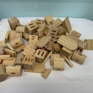 Toy:  Wooden Castle Block Set - 81 Pieces