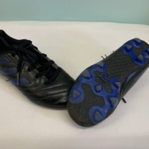 Cleat - 12 Toddler, Black/Blue Adidas