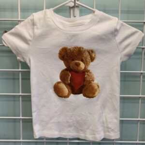 Size 8 - White Teddy Bear Shirt