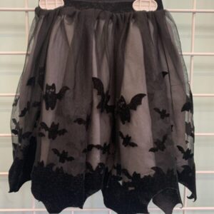Size 2/4T - Black Bat Tutu Skirt