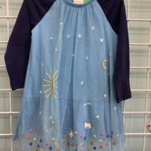 Size 3T - Blue Tulle Unicorn Hanna Dress