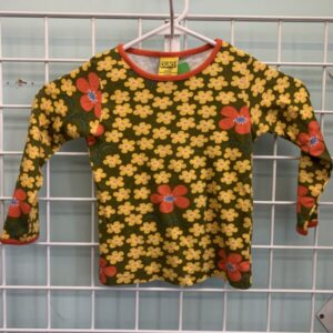 Size 4 - Green Floral Duns Organic Shirt