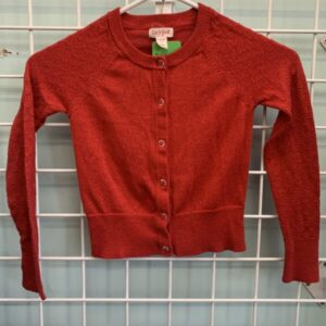 Size 6/6x - Red Sweater Shrug