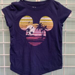 Size 6 - Blue Mickey Mouse Sunset Shirt
