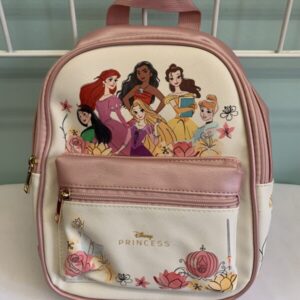 Backpack:  Cream/Pink Disney Princess Bag (New)