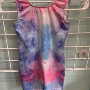 Size 8 - Pink/Blue Galaxy Gymnastics Leotard