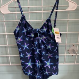 Size 10/12 - Blue Star Fish Lands End Swimsuit (New)