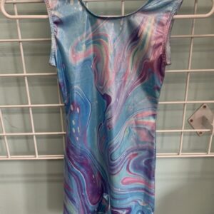 Size 12 - Pink/Blue/Purple Swirl Gymnastics Leotard