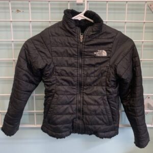 Size 6 - Black North Face Reversible Jacket
